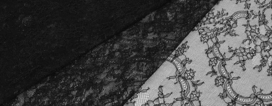 Chantilly lace fabric