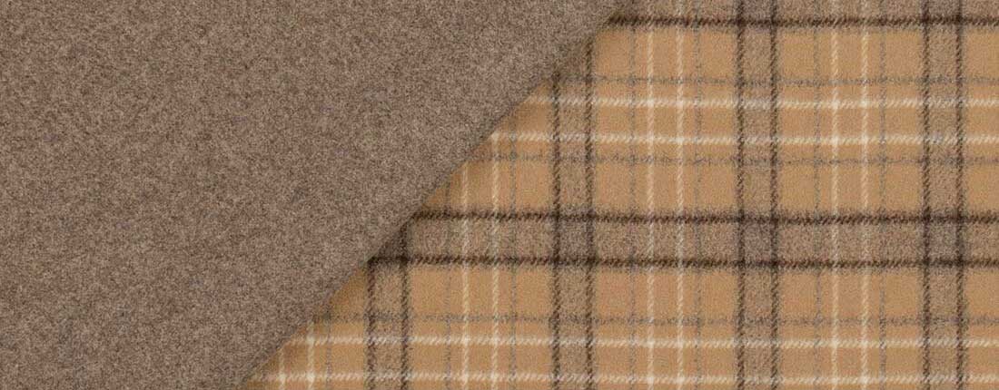 double faced wool flannel fabric