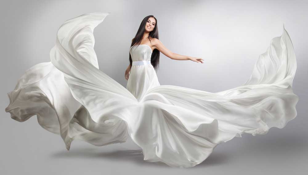 Bridal satin fabric