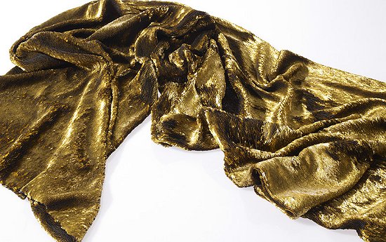 golden sequin fabric
