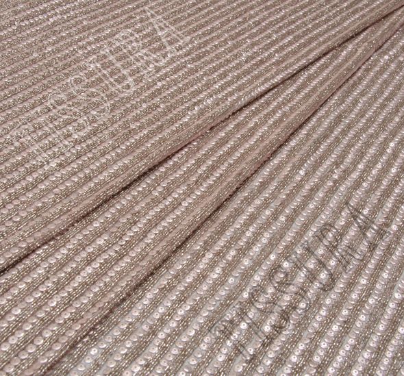 Sequin & Bead Embroidered Tulle #1