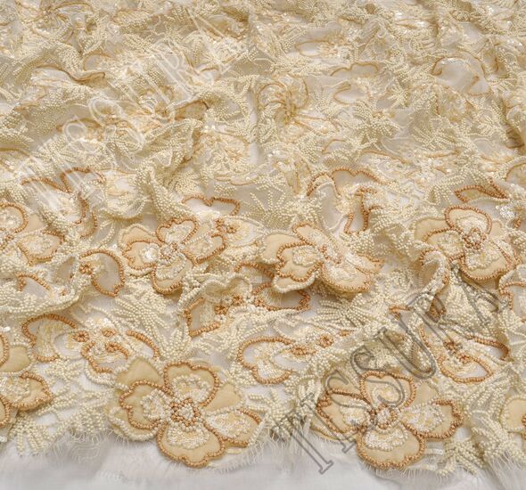 Floral Applique Embroidered Lace #1