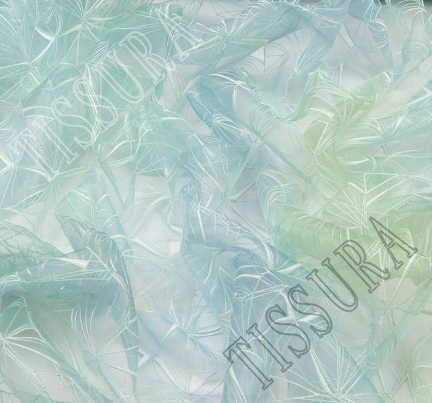 Ombre Embroidered Organza #3