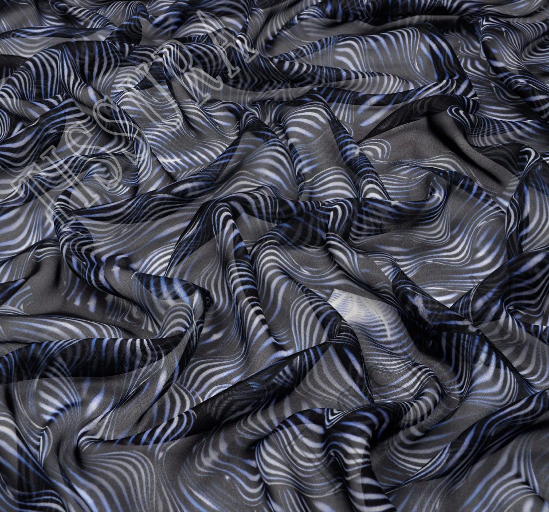 Silk Chiffon Fabric: 100% Silk Fabrics from Italy by Carnet, SKU ...