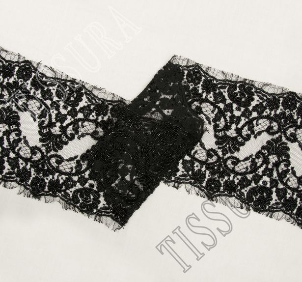 Embroidered Chantilly Lace Trim #3
