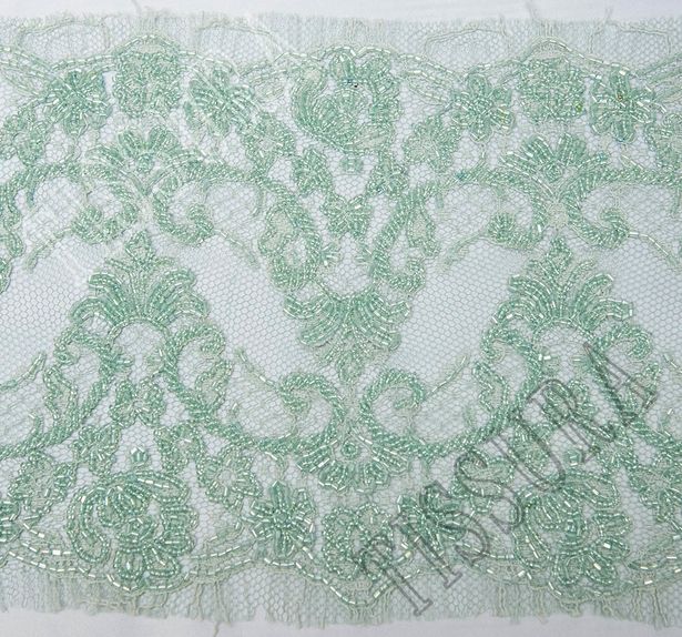Embroidered Chantilly Lace Trim #3