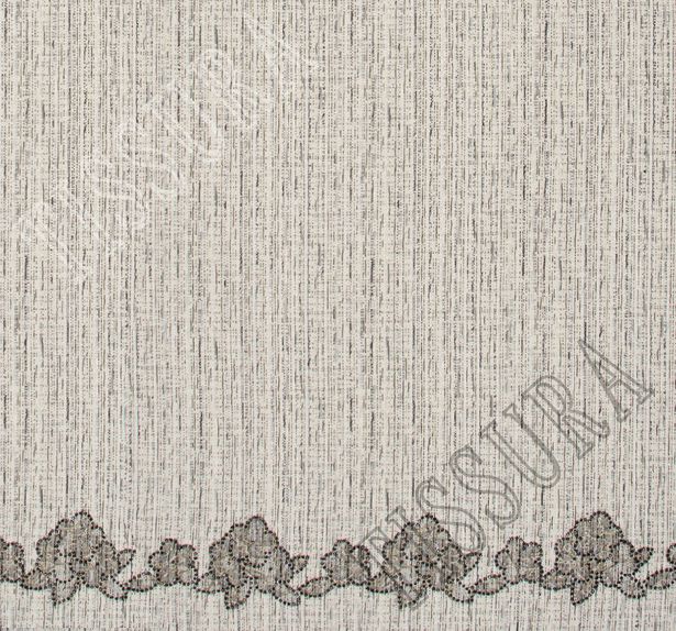 Lace Appliqued Tweed Boucle #3