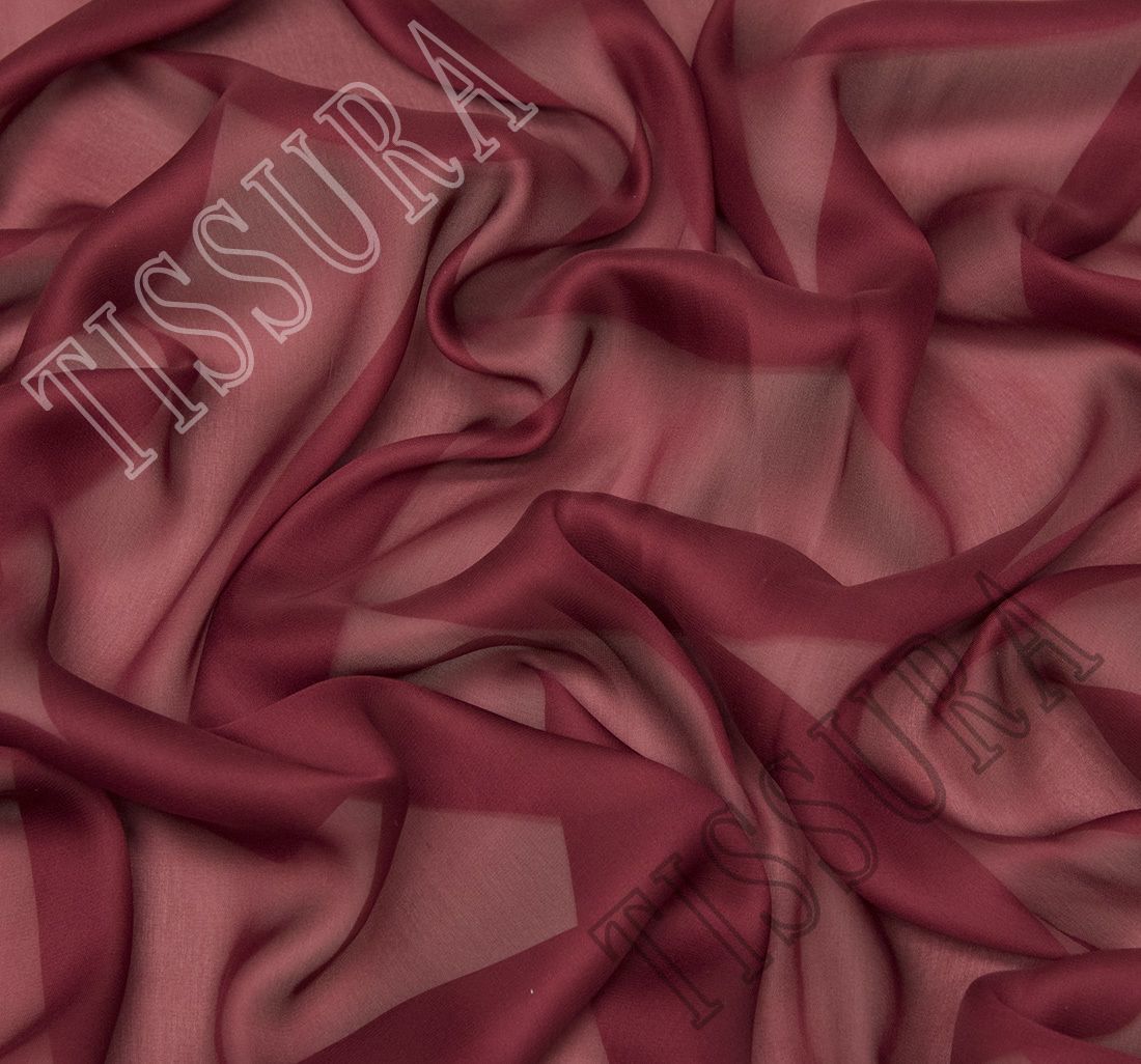 Silk Chiffon Deep Red - Bloomsbury Square Dressmaking Fabric