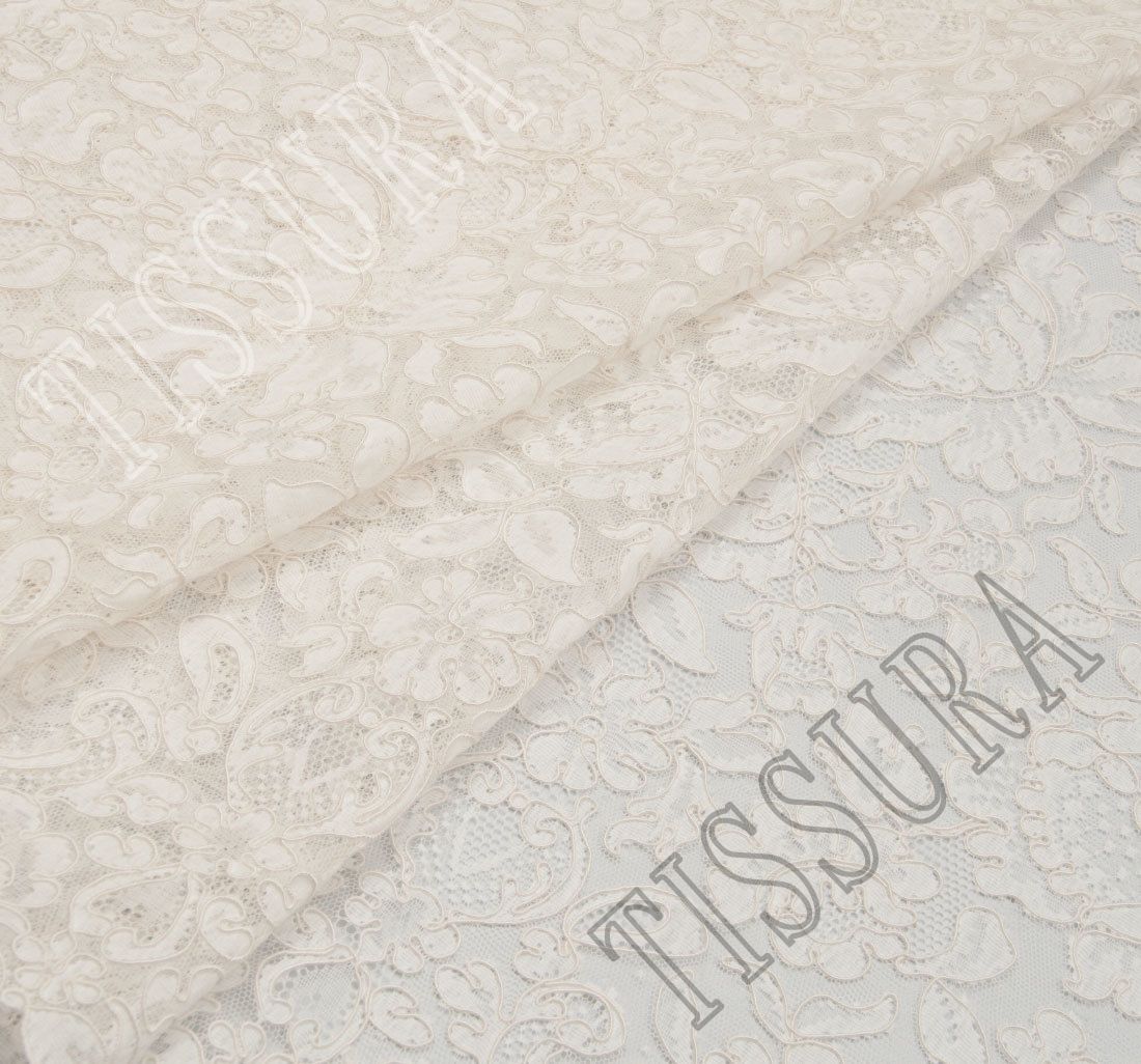 Lyon Lace Fabric: 100% Cotton Bridal Exclusive Fabrics from France by ...