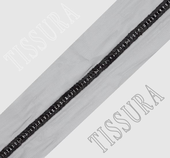 Embroidered Tulle Trim #1