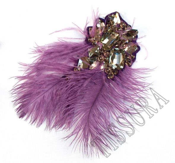 Rhinestone Feather Patch #1