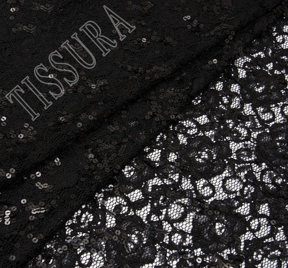 Sequined Corded Lace #1