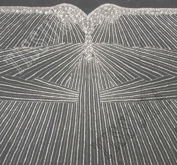 Embroidered Rhinestone Tulle #3