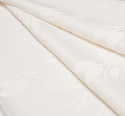 White Silk Gazar Fabric: 100% Silk Bridal Fabrics from Italy by Ruffo ...
