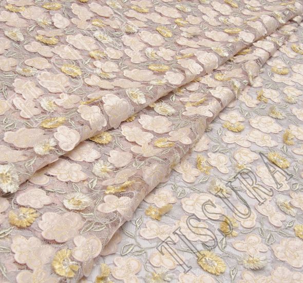 Floral Applique Embroidered Lace #1