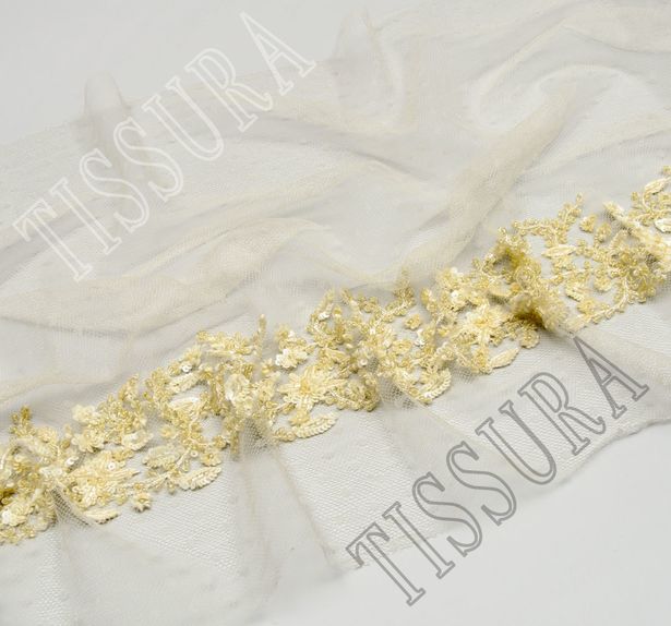 Embroidered Tulle Trim #4
