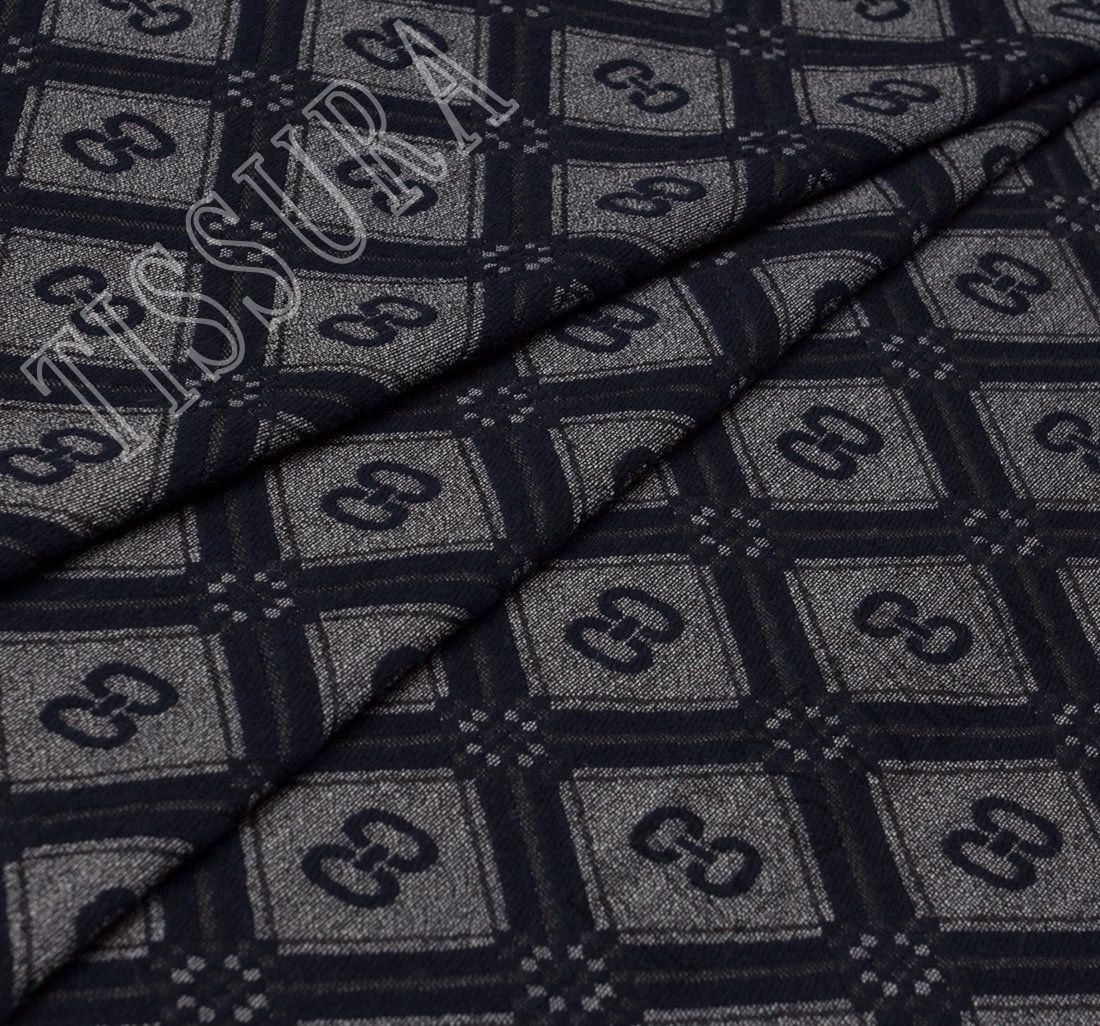 monogram jacquard fabric