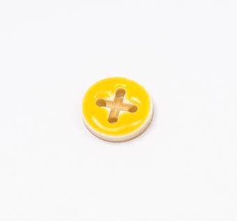 Enamel Horn Buttons: Horn Round Women Buttons from Italy Enamel Horn Buttons #1
