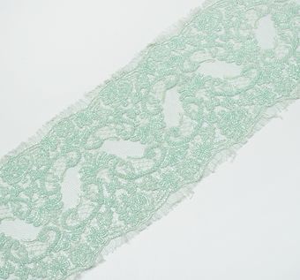 Embroidered Chantilly Lace Trim: 59% Off for Chantilly Embroidered Exclusive Trimmings from Italy by Ruffo Coli Embroidered Chantilly Lace Trim #1