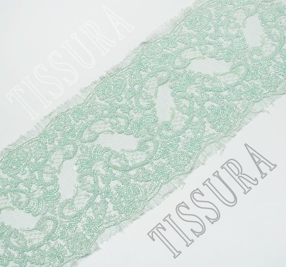 Embroidered Chantilly Lace Trim #1