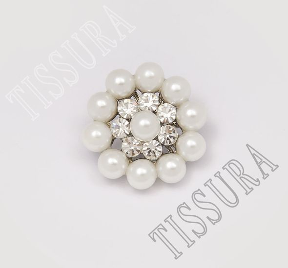 Pearl Rhinestone Buttons #1