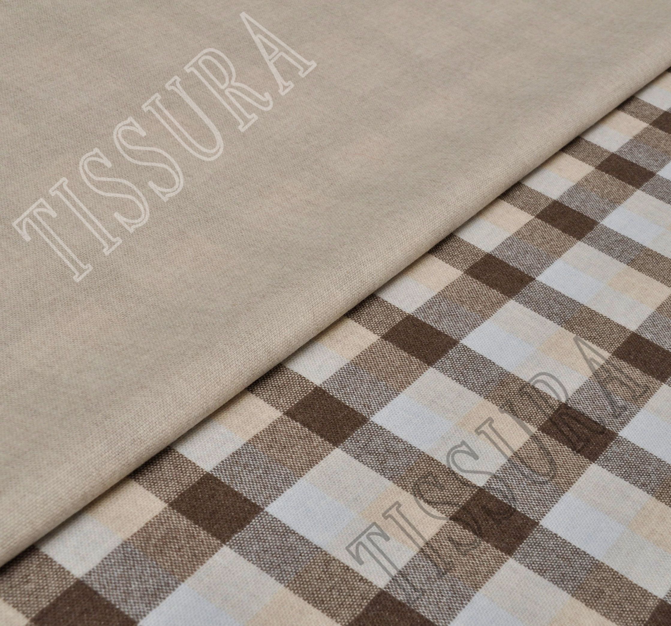 Double Faced Wool Flannel Fabric: 100% Wool Fabrics from Italy by