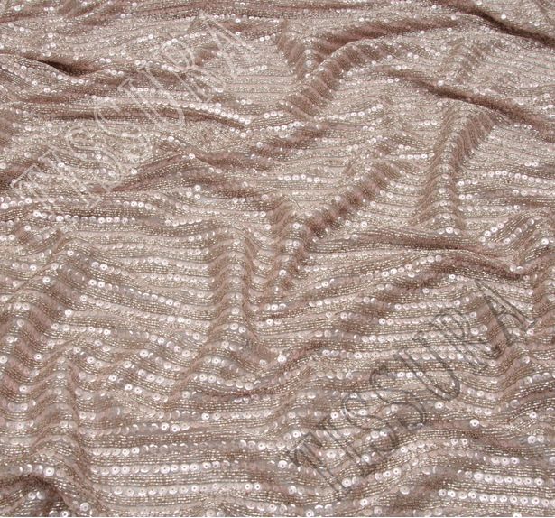 Sequin & Bead Embroidered Tulle #4