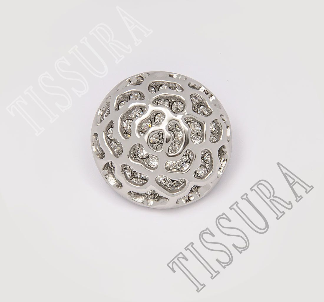 Rhinestone Buttons: Rhinestones Round Exclusive Buttons from France by  Modapierre, SKU 00060446 at $34 — Buy Exclusive Buttons Online