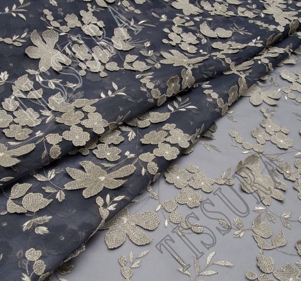 Floral Applique Organza #1