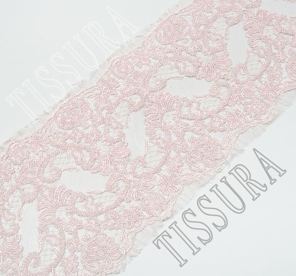 Embroidered Chantilly Lace Trim #1