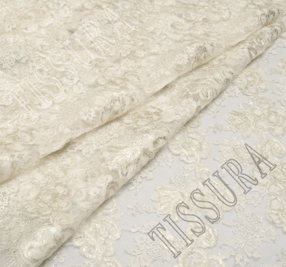 Heavy Corded Chantilly Lace #1