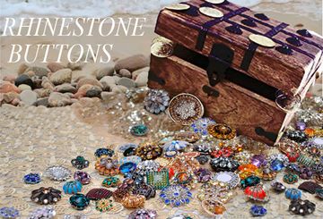 Rhinestone buttons