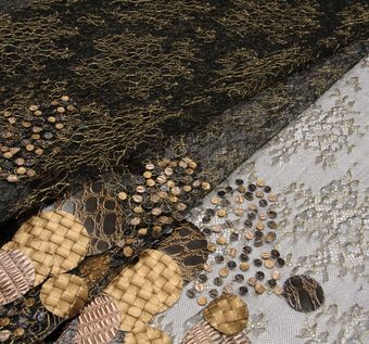 Circle Applique Chantilly Lace Fabric: 79% Off for Exclusive Fabrics from France by Riechers Marescot Circle Applique Chantilly Lace #1