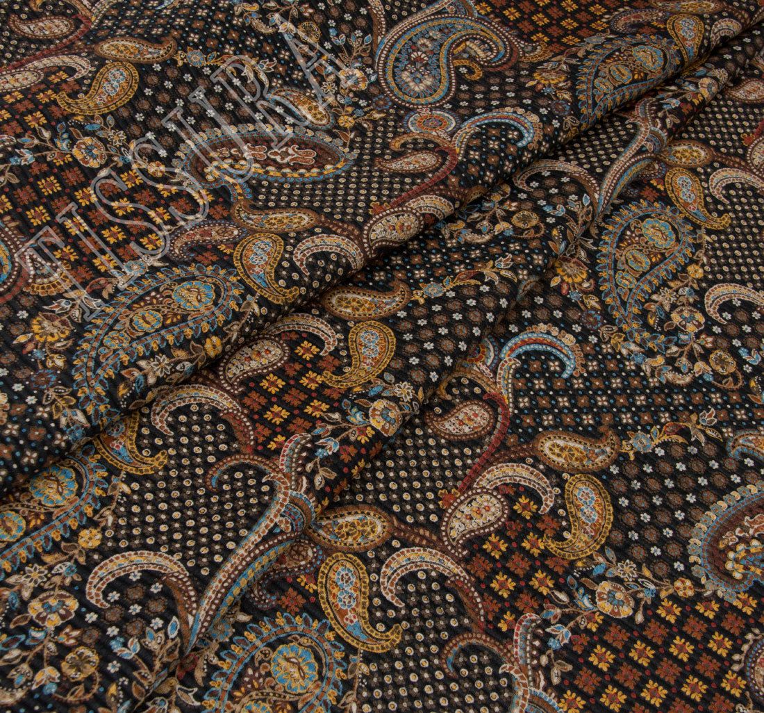 Wool & Silk Jacquard Fabric: Fabrics from Italy by Binda, SKU 00065253 ...