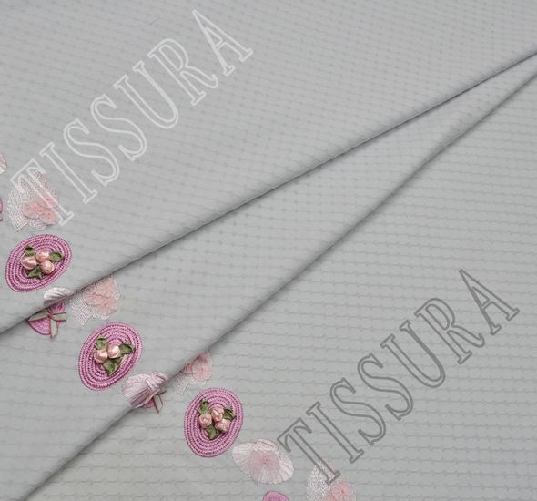 Embroidered Cotton Jacquard #1