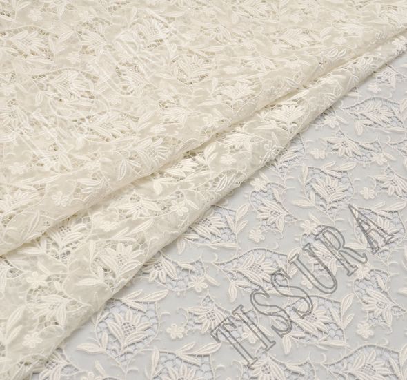 Embroidered Cutwork Organza Fabric: Exclusive Bridal Fabrics from ...