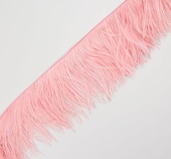 Ostrich Feather Trim: Fashion Feather Trimmings from Italy, SKU 00072839 at  $75 — Buy Luxury Fabrics Online