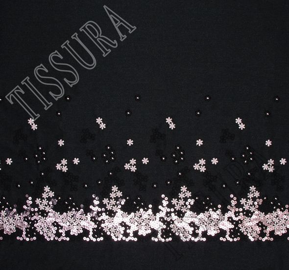 Embroidered Sequined Wool #1