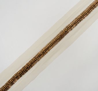 Embroidered Tulle Trim: Embroidered Trimmings from India Embroidered Tulle Trim #1