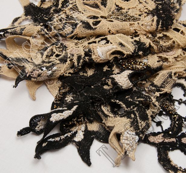 Embroidered Guipure Lace Trim #3