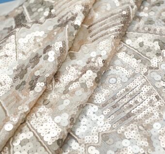 Sequined Embroidered Chiffon #1