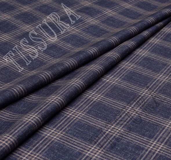 Wool, Silk & Linen Twill Fabric Suiting Fabrics from France by