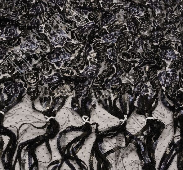 Sequined Fringe Tulle #1