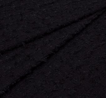 Black Boucle Fabric: Fabrics from France by Clarenson Boucle Fabric #1