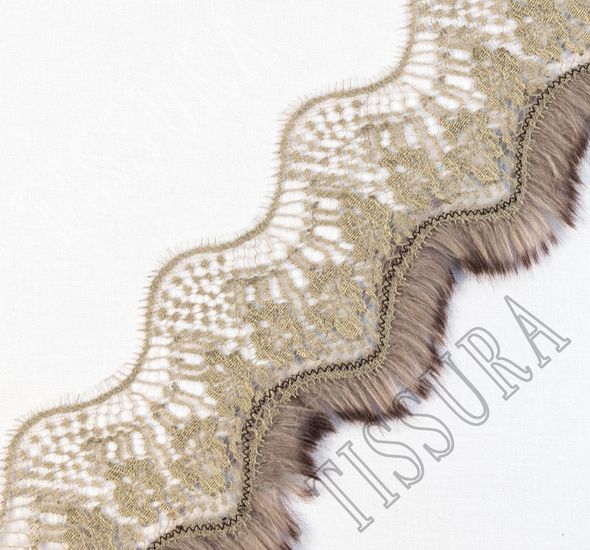 Chantilly Lace Fur Trim #1