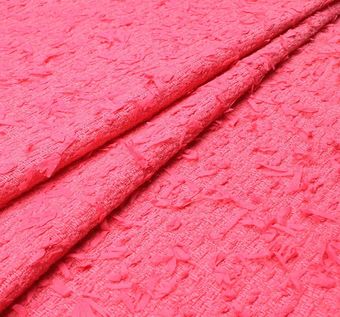 Pink Velvet Fabric: Fabrics from France by Bouton-Renaud, SKU