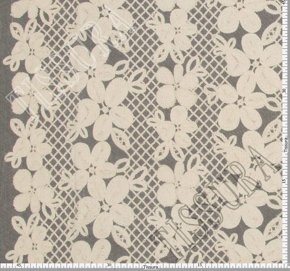 Embroidered Tulle Fabric: Fabrics from Switzerland by Forster Rohner ...