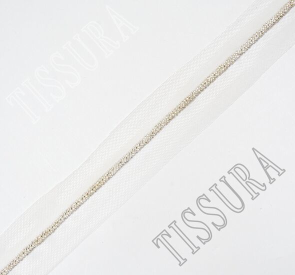 Embroidered Tulle Trim #1