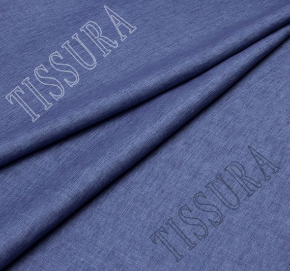 Blue Linen Fabric 100 Linen Fabrics from Italy by Cotonificio Albini