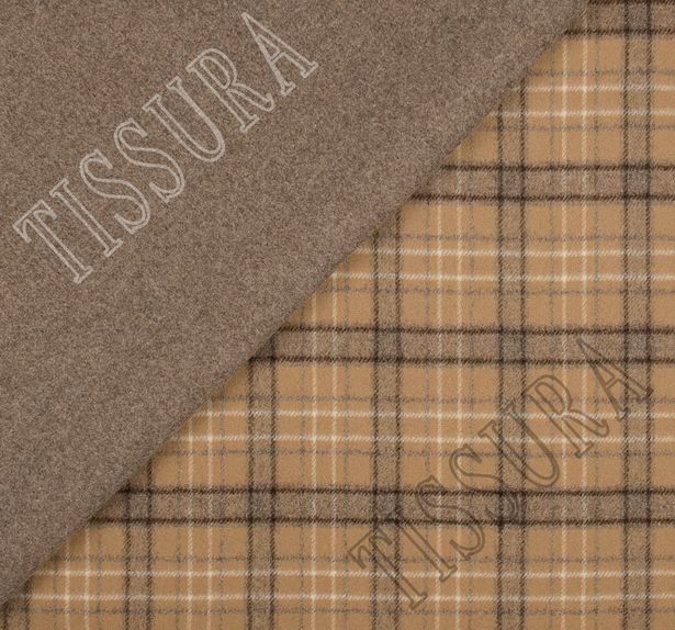 Double Faced Wool Flannel Fabric 100 Wool Fabrics from Italy by Grosber, SKU 00067940 at